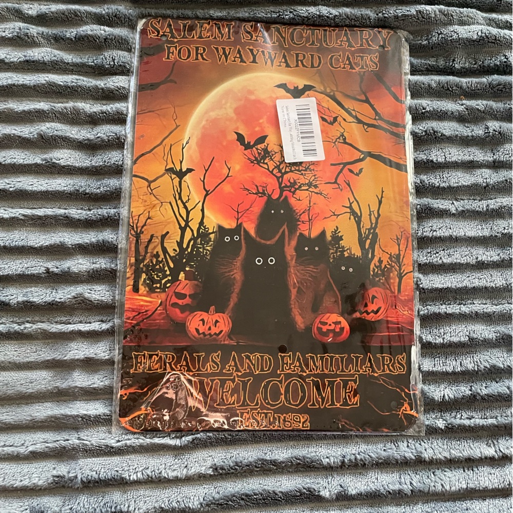 Halloween Cat Sign